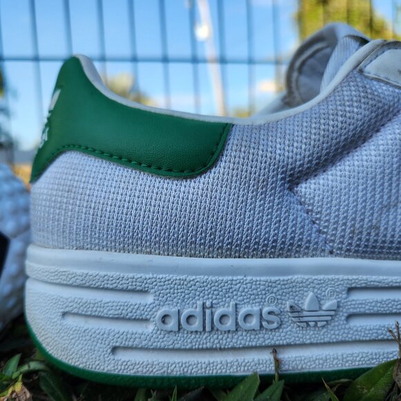 Adidas Rod Laver Vintage Sneaker M10.5- WHITE/COLLEGIATE GREEN - Picture 4 of 6